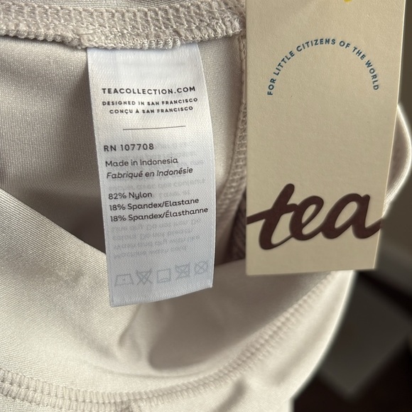 Tea Collection Girls Shiny Leggings Size 5 Vapor Pants Pull On Play Toddler A8 - Picture 4 of 5